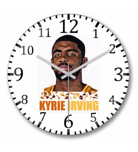 Kyrie Irving   Duvar Saati Bombeli Gercek Cam