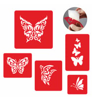Melek Kanadı Kelebek Dövmesi  Şablon Seti Tattoo SPREYSİZ