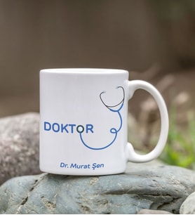 Doktorlara Özel Kendin Tasarla Kupa Bardak