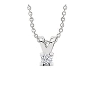 Tektaş Pırlanta Kolye 0,12 ct