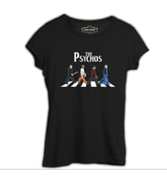 The Psychos Siyah Kadın Tshirt