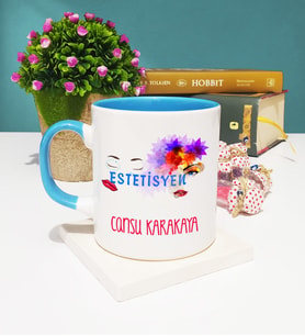Estetisyen Kupa Bardak Mavi