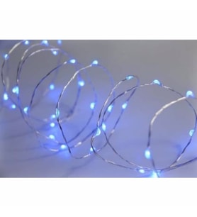 pazariz Pilli Tel Peri Led 10 METRE Beyaz Kavanoz Balon Süsleme M