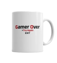 Game Over Kupa Bardak Porselen