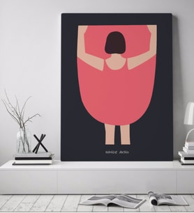 BK Gift Kişiye Özel Kadınlar Günü Kanvas Tablo 70x100cm-22