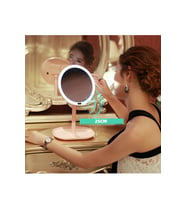 Hareket sensörlü LED Işıklı Makyaj ve Masa Aynası (Pembe ve Beyaz Renk Seçeneği) (Pembe)
