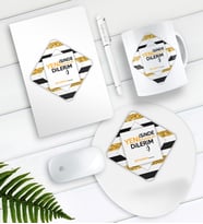 BK Gift Kişiye Özel Yeni İşinde Başarılar Dilerim Defter Kalem Kupa Mouse Pad Seti-7 (Model 1)