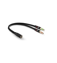 Kulaklık Mikrofon Ayırıcı Kablo 2x3.5 mm Stereo Kablo Pl-8815
