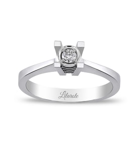 0.08 Ct Tektaş Pırlanta Yüzük