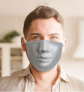 Mask Tasarımlı Yıkanabilir Maske