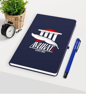 BK Gift Kişiye Özel Avukat Temalı Lacivert Defter Kalem Seti - 3