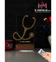 Doktora-Tıp Bayramına Özel 3D Steteskobum Led Aydınlatma 4