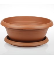 Fidanistanbul Aranjman Bonsai Saksı, 2,1 Litre, 2 Adet (Kahverengi)