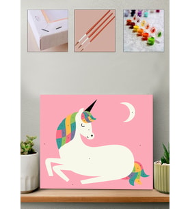 Sayılarla Boyama Seti -  Unicorn (Çocuklar için)