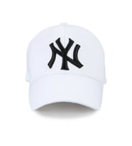 Unisex Beyaz New York Yankees Baskılı Şapka