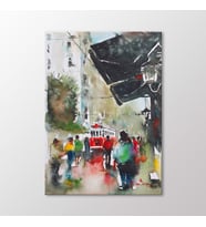 Arty Tablo Suluboya Tramvay Tablo (Karışık)