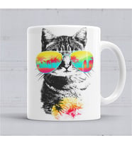 Cat Kedi Esintisi Kupa Bardak Porselen