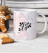 BK Gift Kişiye Özel Mermer Desenli Kupa Bardak  7