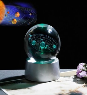 Kristal Cam Küre Samanyolu Led Lamba