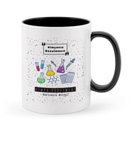 BK Gift Kişiye Özel Kimya Öğretmeni Siyah Kupa Bardak  4