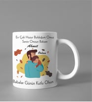 Babalar Günü Kupası Kişiye Özel (Baba-Oğul)