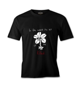 Undertale - Or be Killed Siyah Erkek Tshirt
