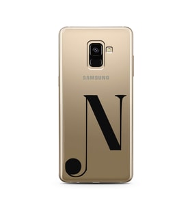 Samsung A8 Plus Harf Tasarımlı Telefon Kılıfı N-Harfi 