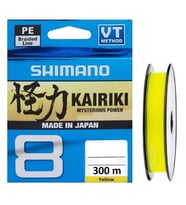 Shimano Kairiki 8 300m Yellow 0.19mm