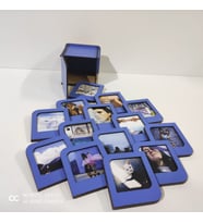 Kişiye Özel Polaroid Resim Çerçevesi Mavi