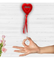 Kalp Çubuk İç İçe Kalp, 21 cm x 4,5 cm - 1 Adet (STD)