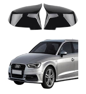 Audi A3 2014-2020 Araca Özel Batman Yarasa Ayna Kapağı Pianoblack