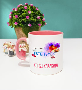 Estetisyen Kupa Bardak Pembe