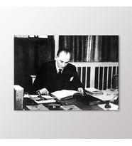 Arty Tablo Atatürk Çalışırken Tablo (Karışık)