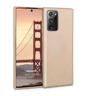 Microsonic Matte Silicone Samsung Galaxy Note 20 Ultra Kılıf Gold