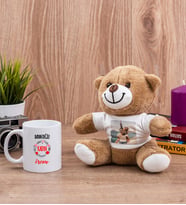 Bayan Değil Kadın Beyaz Kupa Bardak ve Peluş Eşek