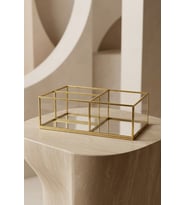 EsaDesign Xl Üç Bölmeli Gold Mücevher Aksesuar