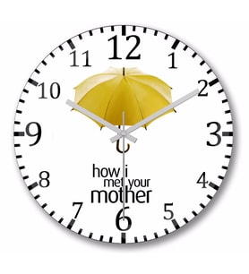 How I Met Your Mother   Duvar  Saati Bombeli Gercek Cam