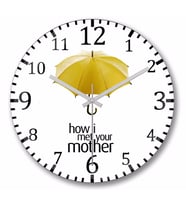 How I Met Your Mother   Duvar  Saati Bombeli Gercek Cam