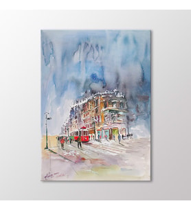 Arty Tablo İstanbul Manzarası Tablo (Karışık)