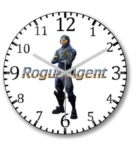 Fortnite Rogue Agent Duvar Saati Bombeli Gercek  Cam---Ücretsiz K