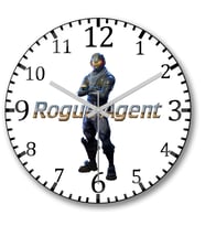 Fortnite Rogue Agent Duvar Saati Bombeli Gercek  Cam---Ücretsiz K