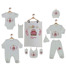 Pia Baby GL 2010 10 Parça İsme Özel Arabalı Hastane Çıkışı