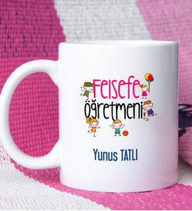 Felsefe Öğretmeni Tasarımlı Kişiye Özel Hediye Felsefe Öğretmeni Kupa Bardak