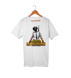 PubG Logo Beyaz Tişört