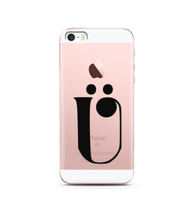 Iphone 5 Harf Tasarımlı Telefon Kılıfı Ü-Harfi 