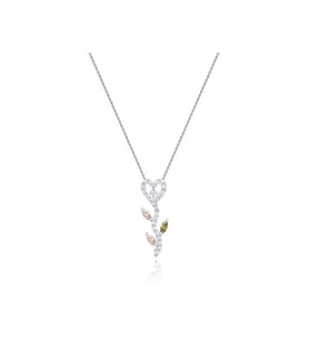 Diamond Line-Gülaylar Altın 14 Ayar Kalp Kolye
