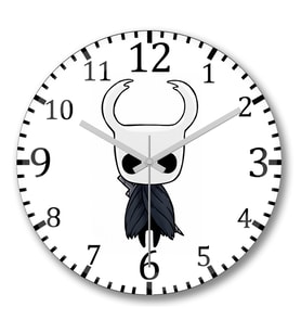Hollow Knight Duvar Saati Bombeli Gercek Cam