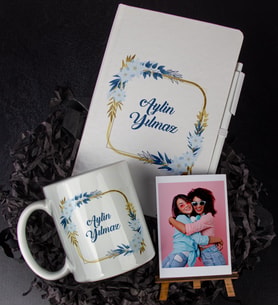 Kişiye Özel Defter Kalem Kupa Ve Fotoğraflık Seti 85977