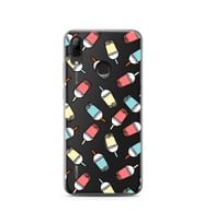 Smoty Tasarımlı Süper Şeffaf Silikon Telefon Kılıfı Huawei P Smart (2019)