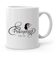 BK Gift Kişiye Özel Mesleki Psikiyatrist Beyaz Kupa Bardak  1